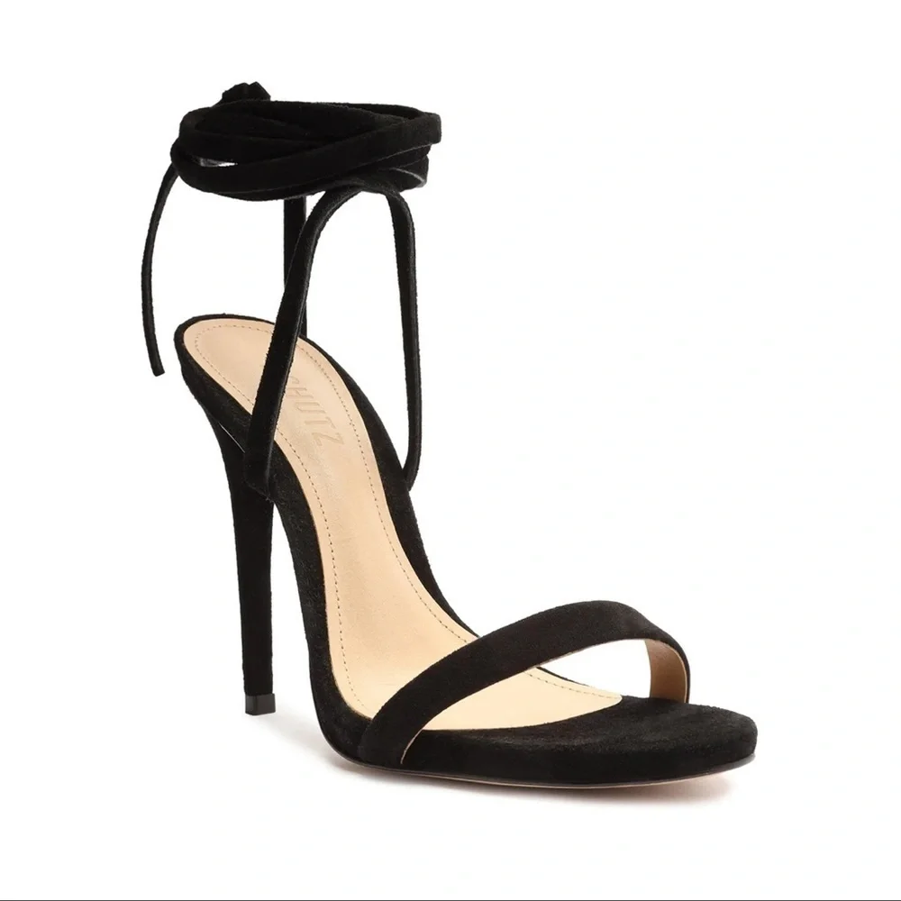 Schutz Suede heel sandal